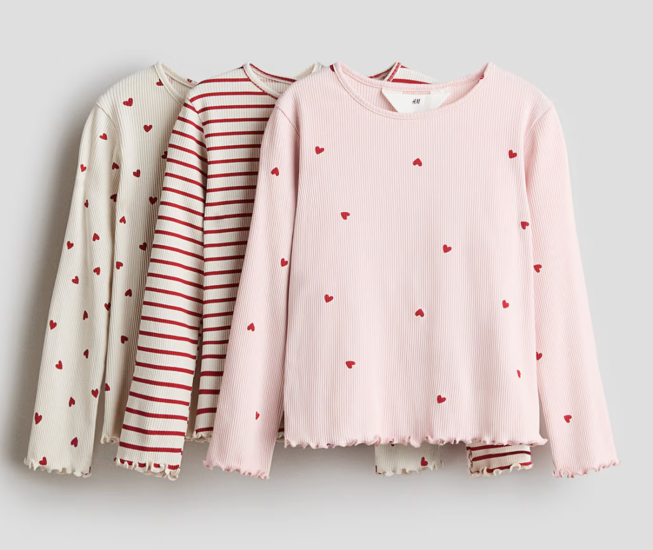 Ribbed Heart Tees