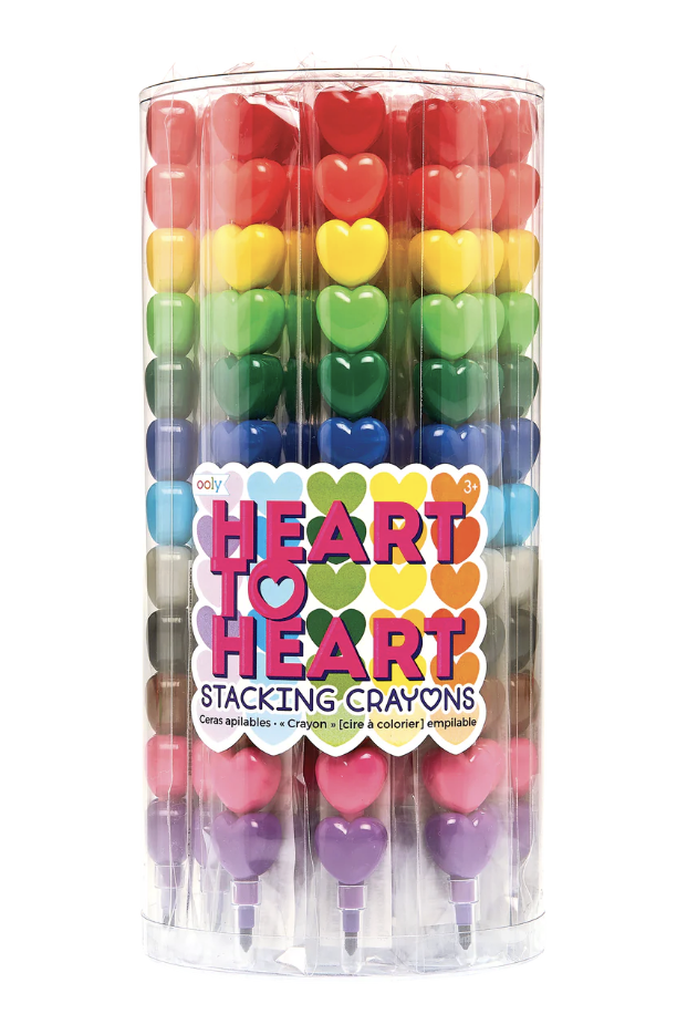 Ooly Stacking Heart Crayons