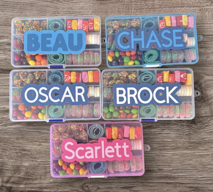 Personalized Candy Tackle box