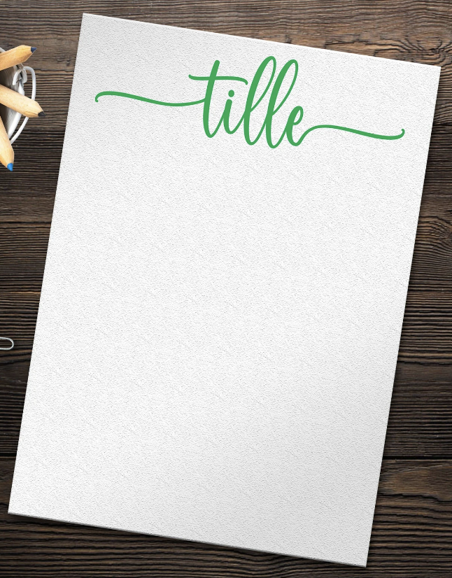 Personalized Notepad