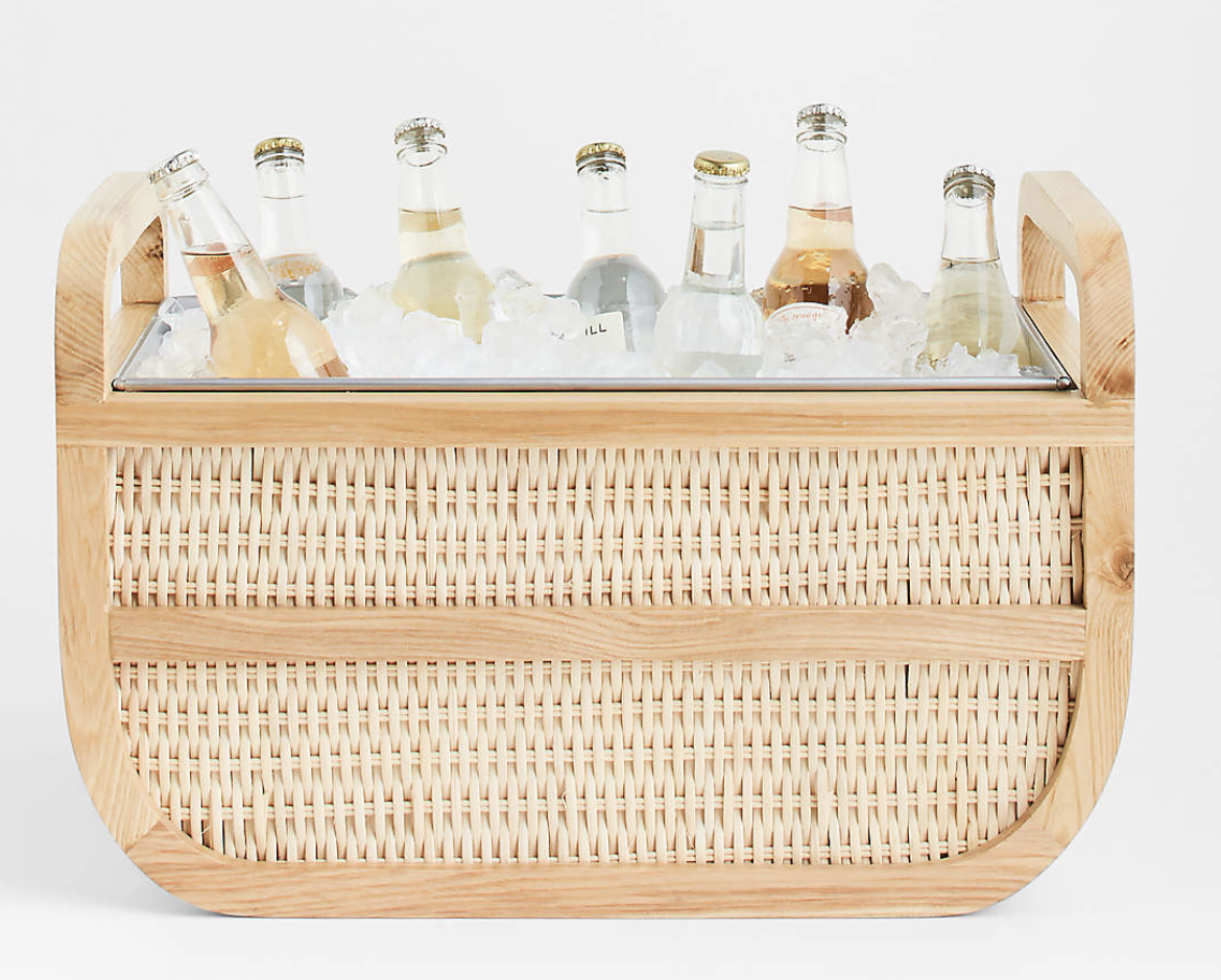 Leland Rattan Beverage Cooler