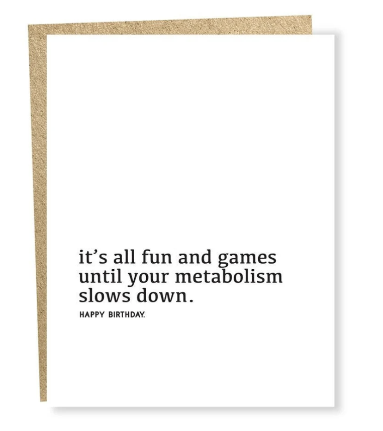 Metabolism Birthday Card