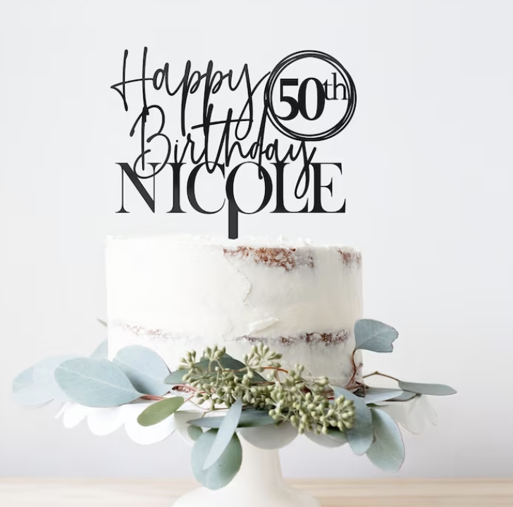 Etsy Cake Topper