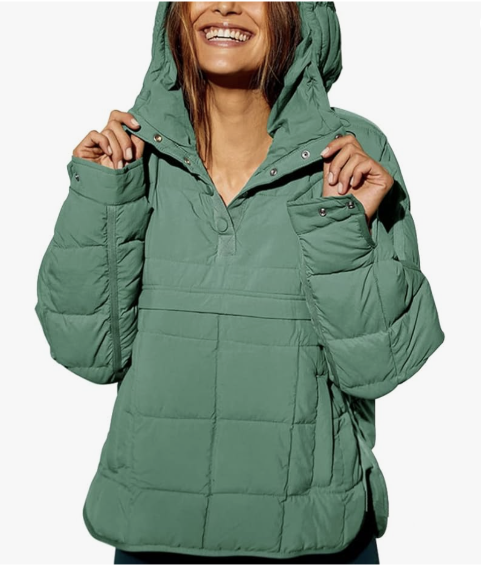 Quilted Pullover Jacket Dupe