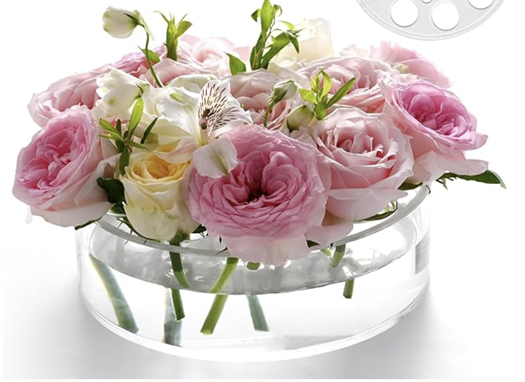 Acrylic Round Flower Vase