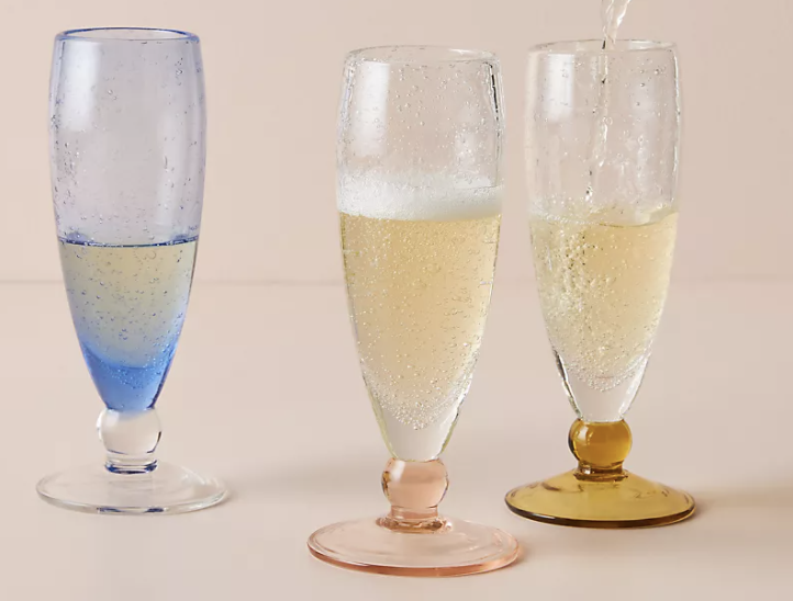 These FLUTES with some yummy bubbles or rose’ make any celebration festive.  The colors are so on theme for spring too.  Perfect for birthday, wedding, housewarming or really any gift you need to check off your list!!