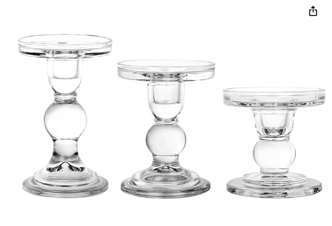 Glass Candlesticks