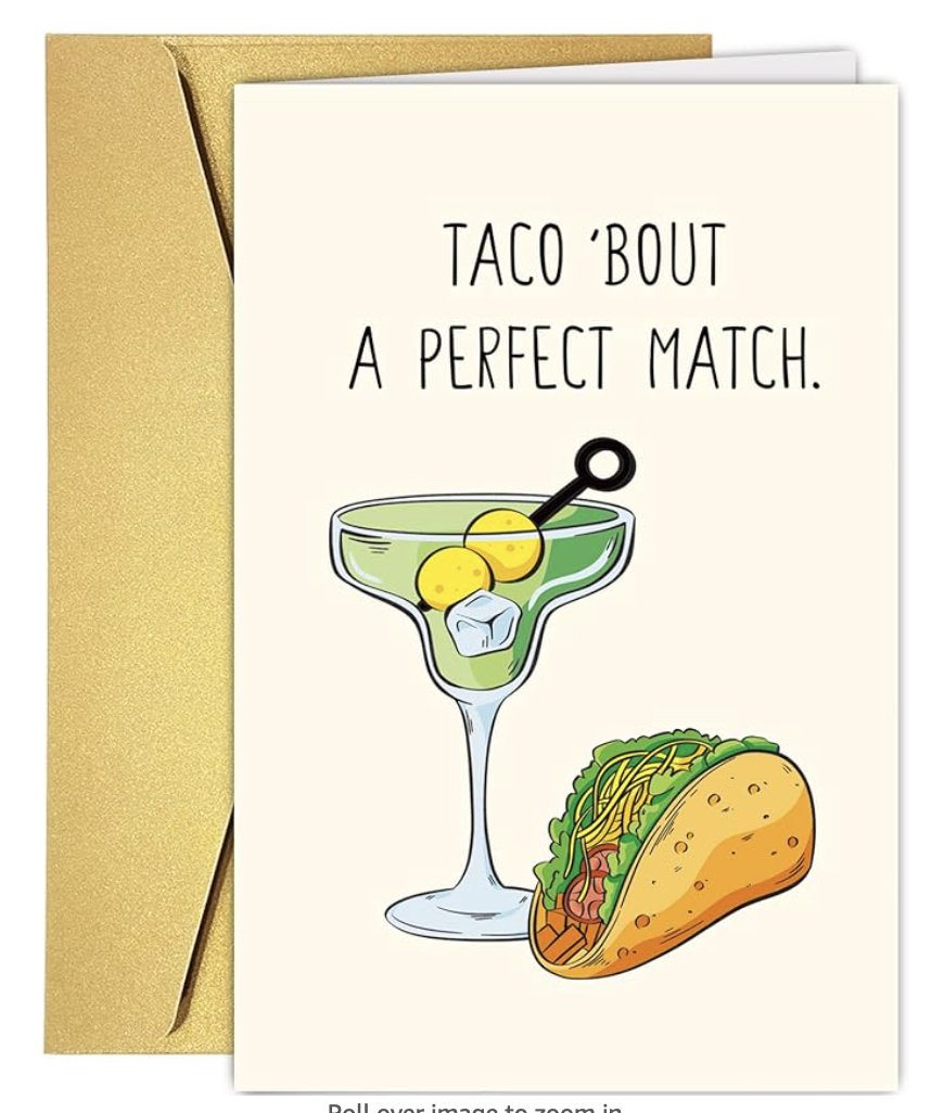 Taco Engagement Card