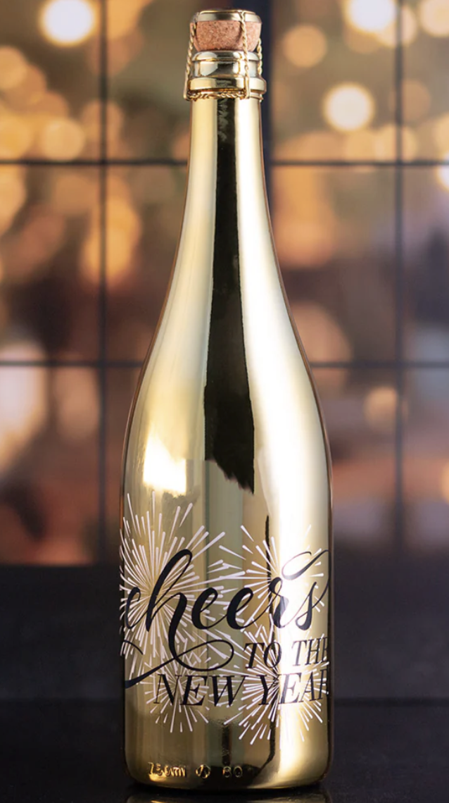 Custom Etched Wine bottle