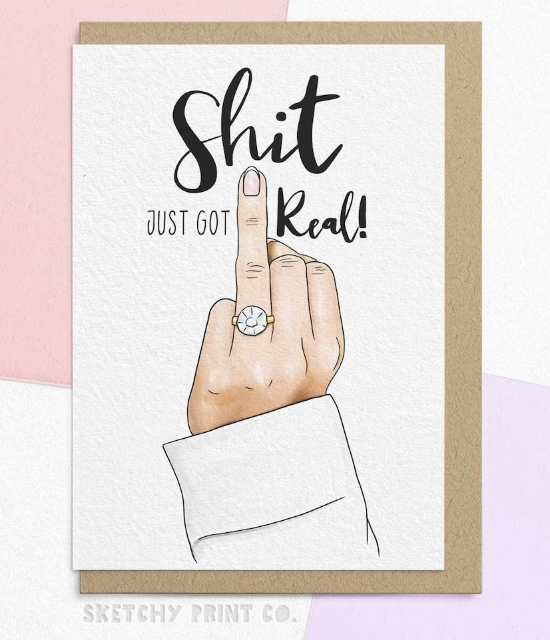 Shit Just Got Real card