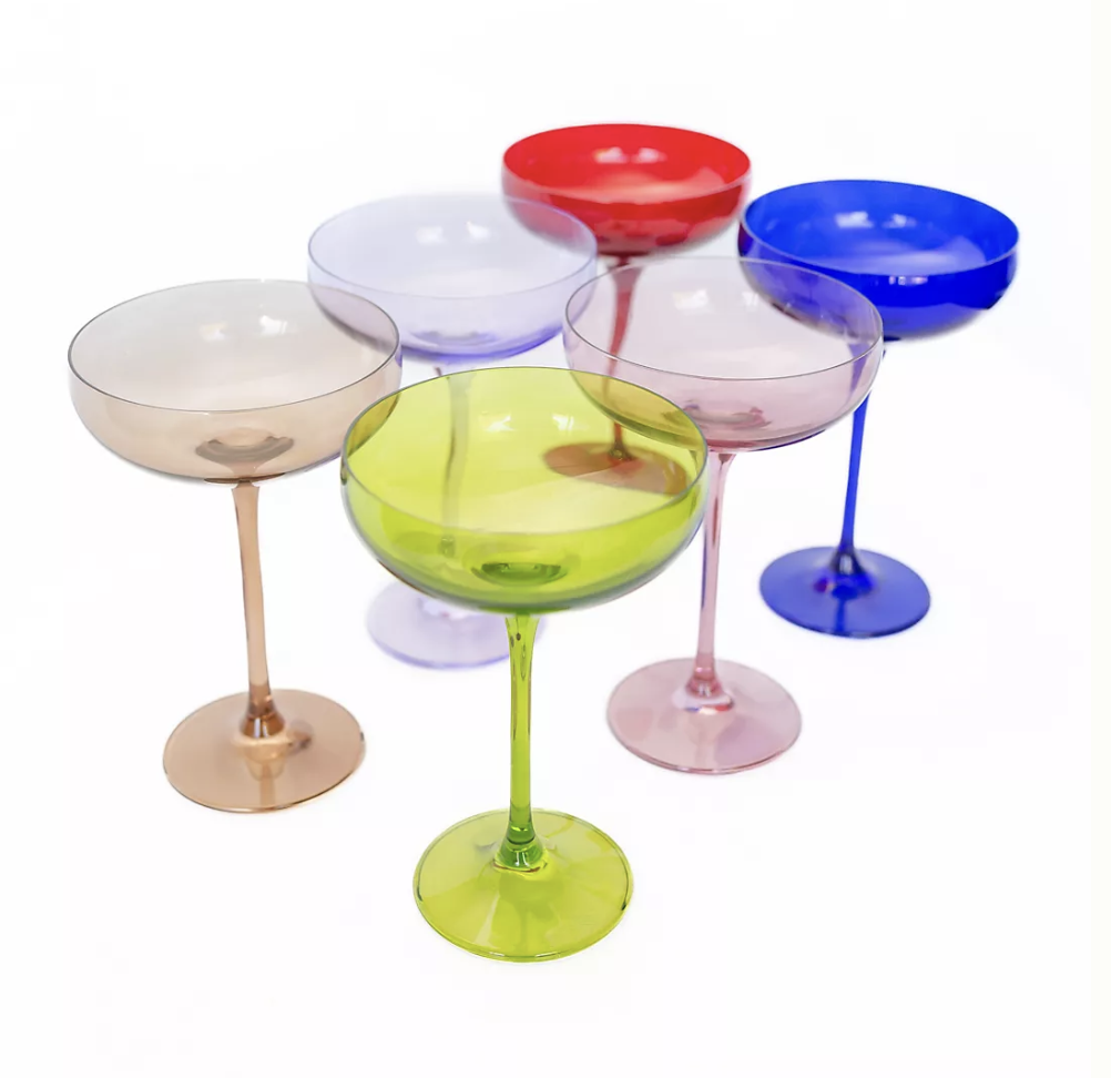 Estelle Coupe Colored Glasses