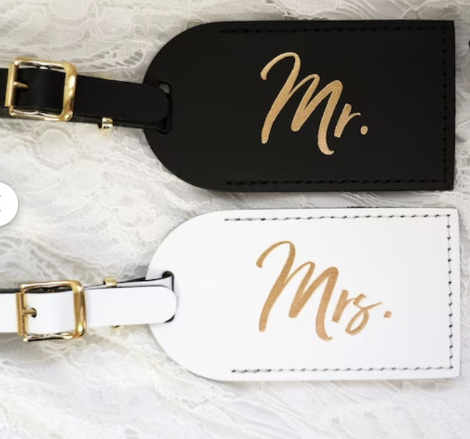 Mr. &amp; Mrs. Luggage Tag