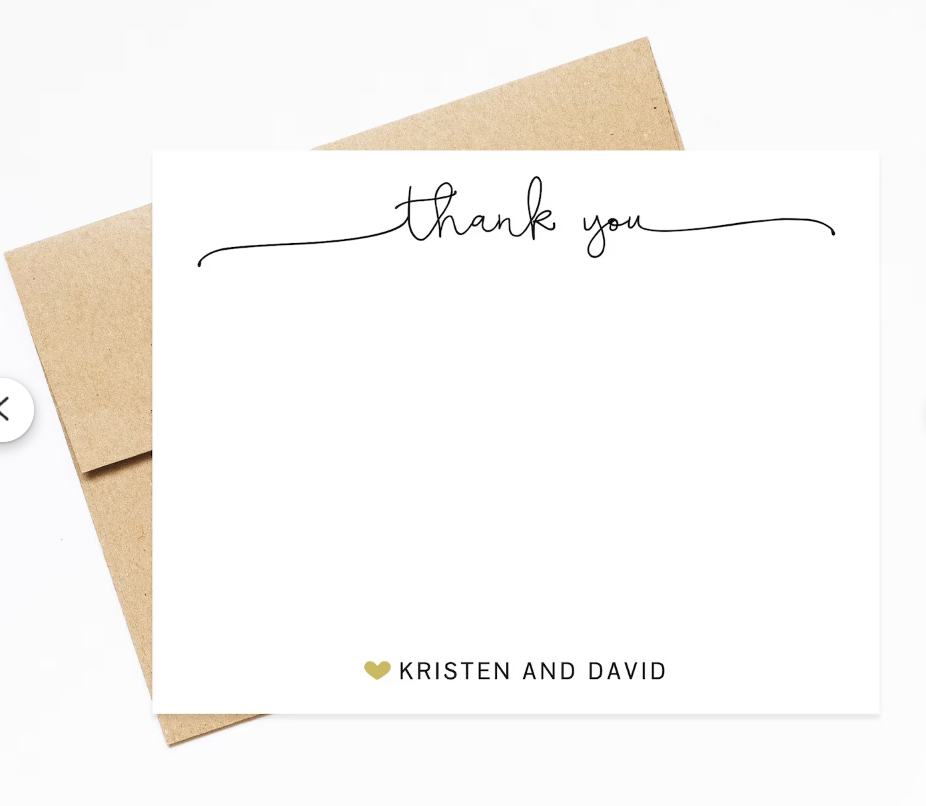 Thank you cards