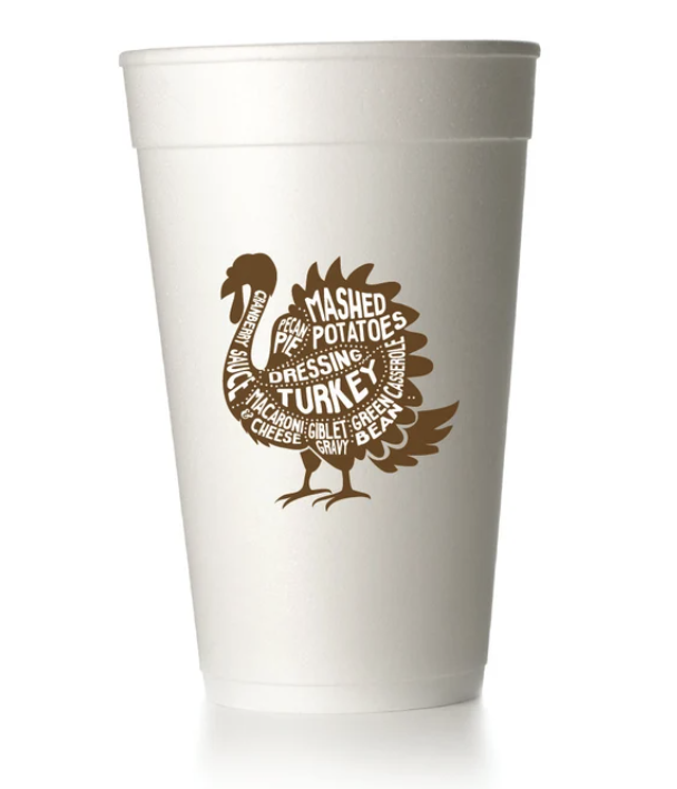 Turkey Styrofoam Cups