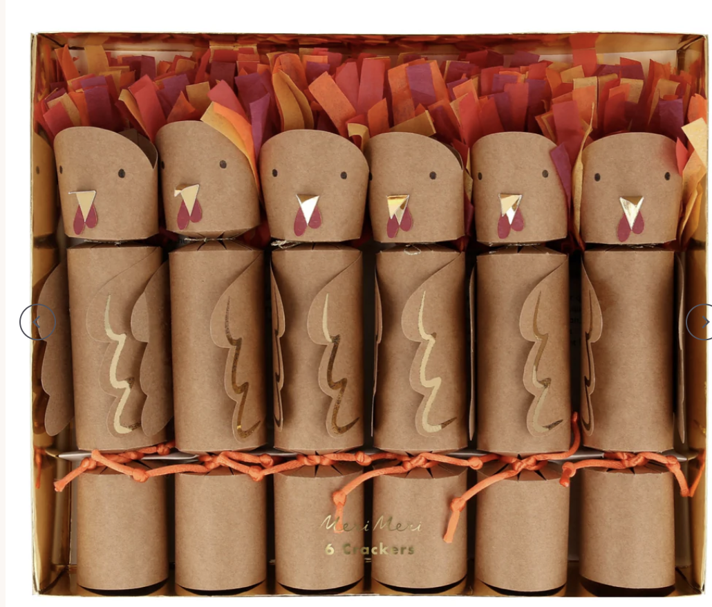 Meri Meri Turkey Crackers for Table