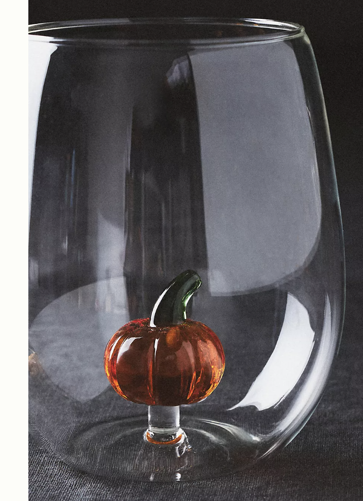 Pumpkin wine glasses
