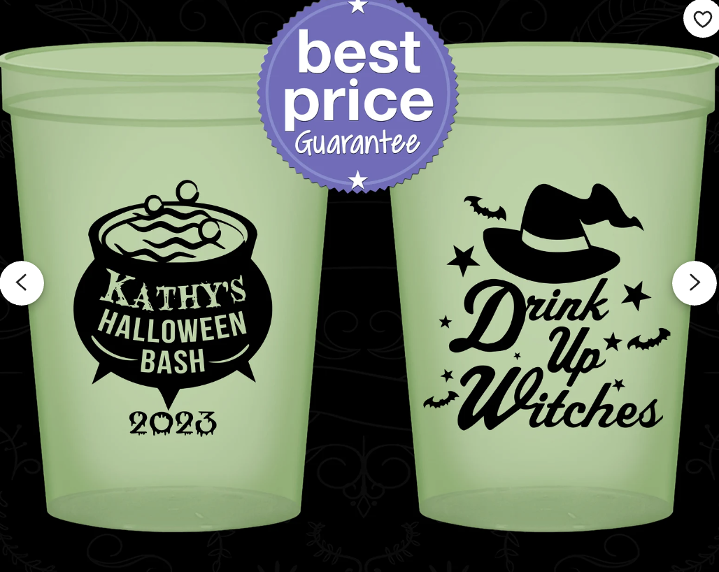 Custom Halloween Glow in the Dark Cups