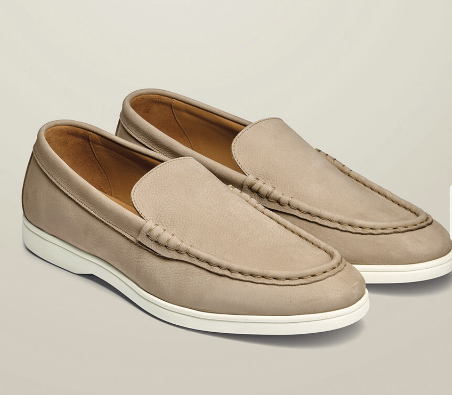 Nubuck slip on loafers