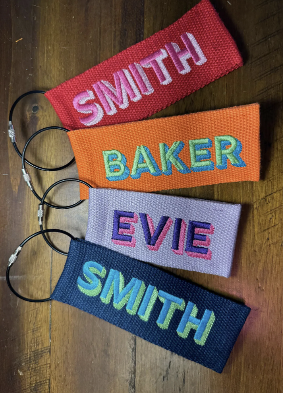 Embroidered Luggage Tag