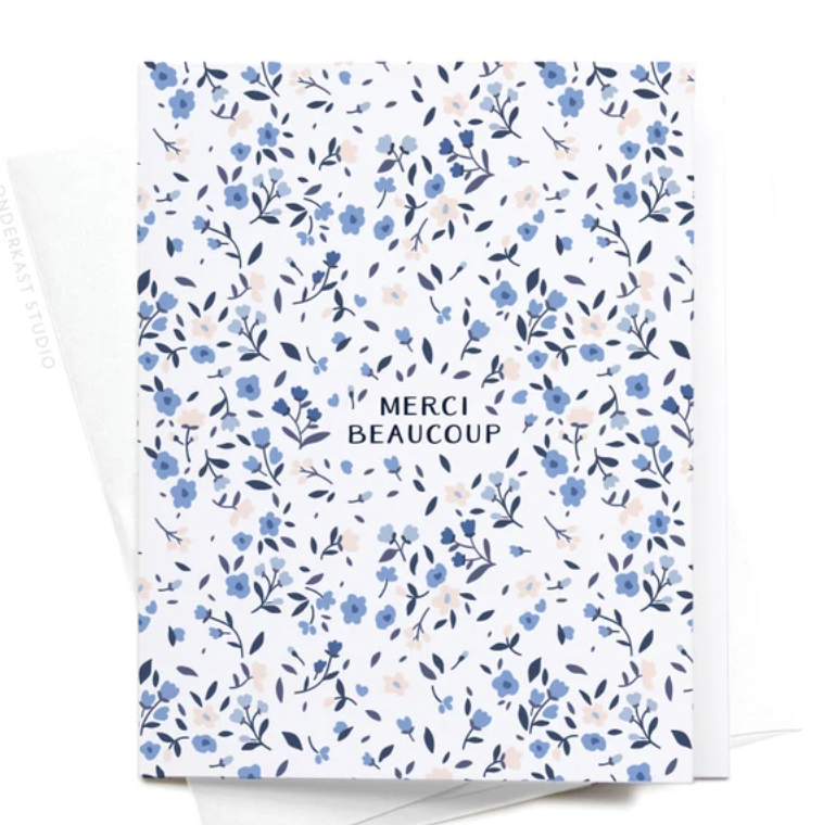 Merci Flower Card