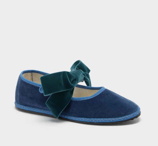 Velvet Mary Janes