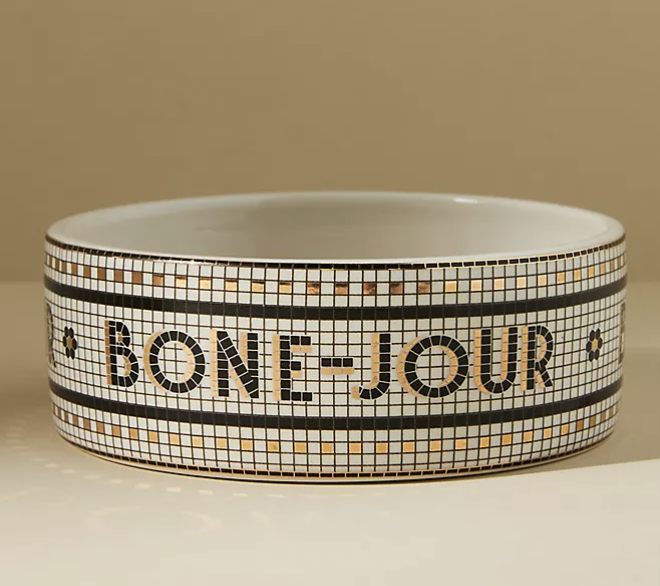 Bone Jour Dog Bowl