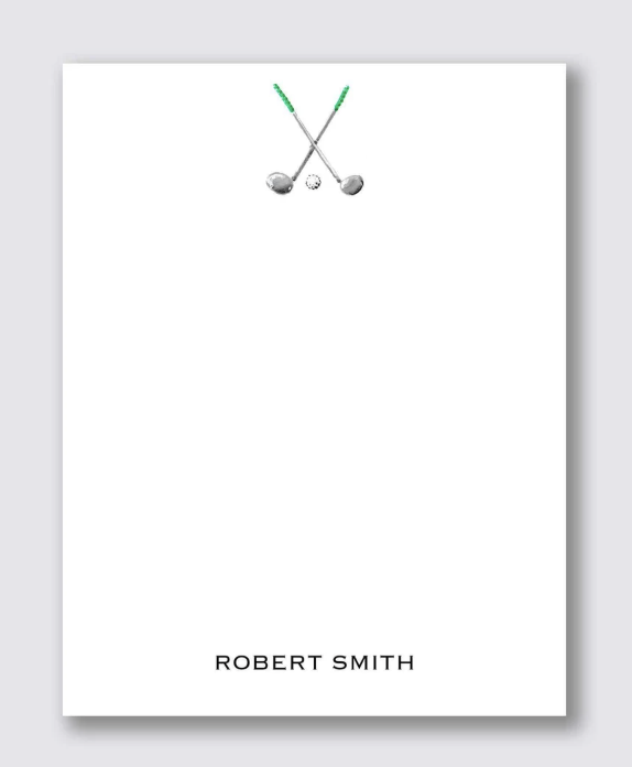 Personalized golf notepad