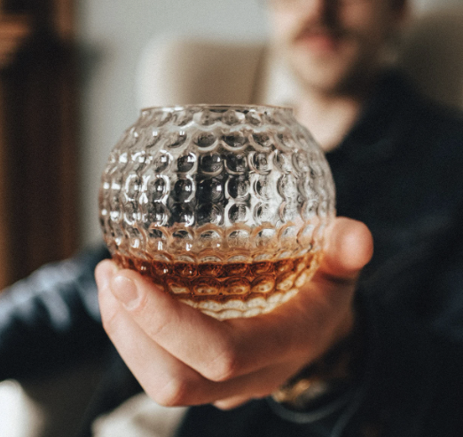 Golf Ball Whiskey Glass (gift with Buffalo Trace)