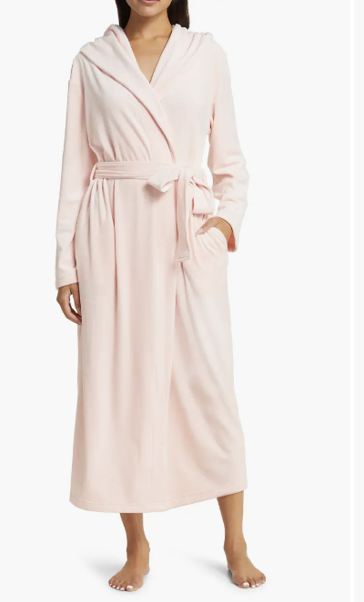 Velour Hooded Robe