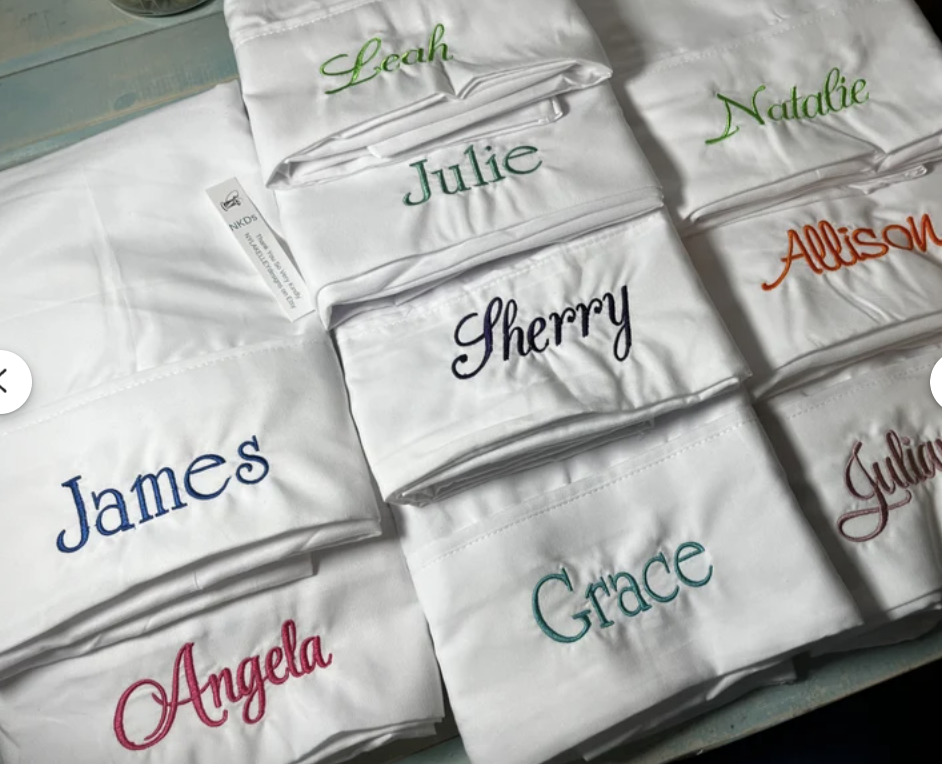 Monogrammed Pillow Case