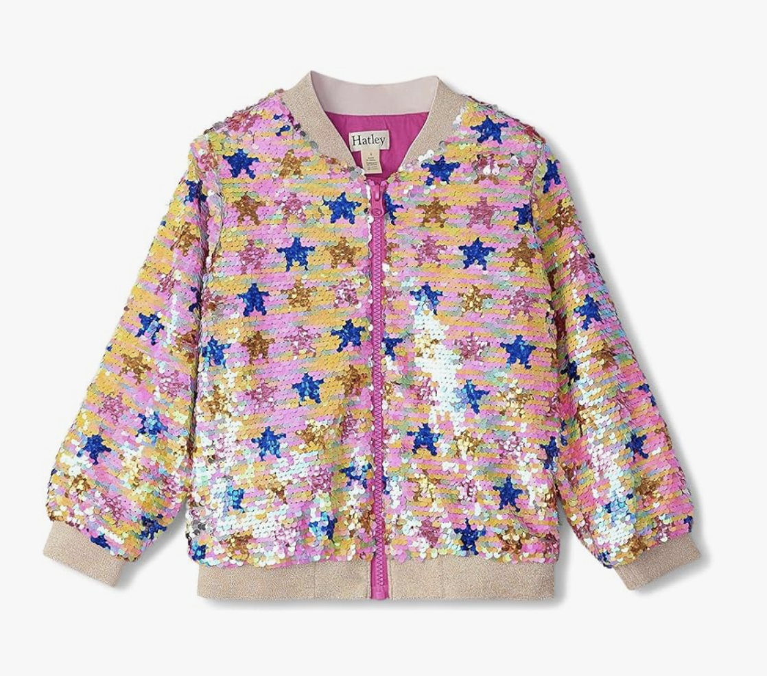Hatley Sequin Bomber Jacket