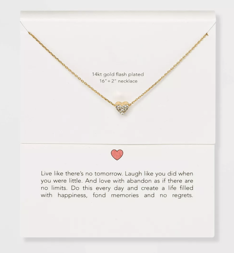 Silver Plated Heart Necklace