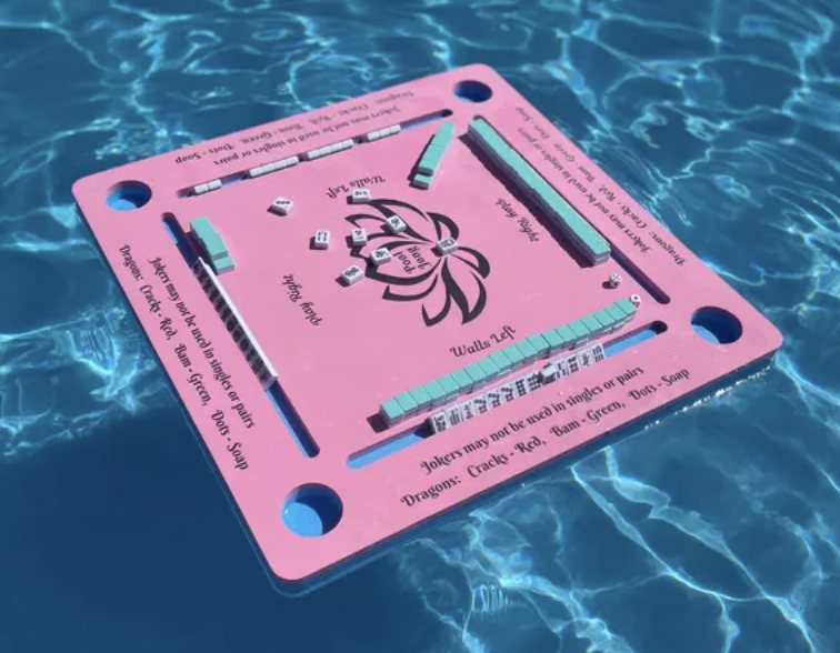 Floating Mahjong Table for the pool 