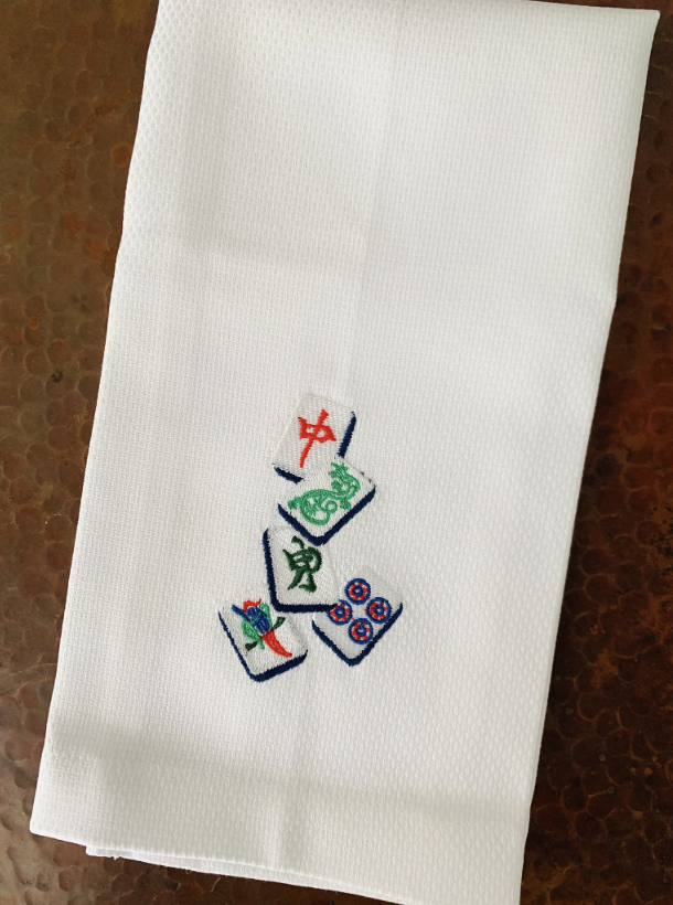 Mahjong Tea Towel
