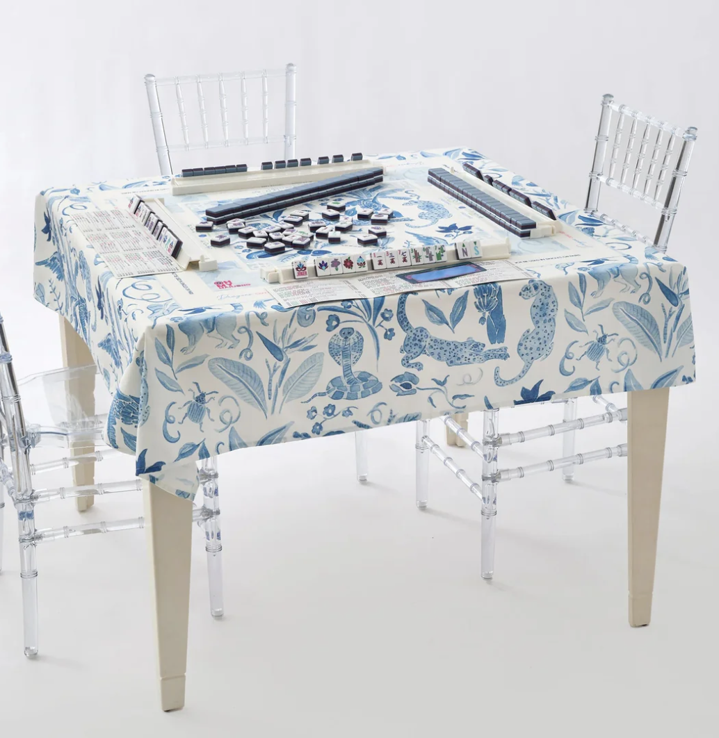 Instructional Mahjong Tablecloth