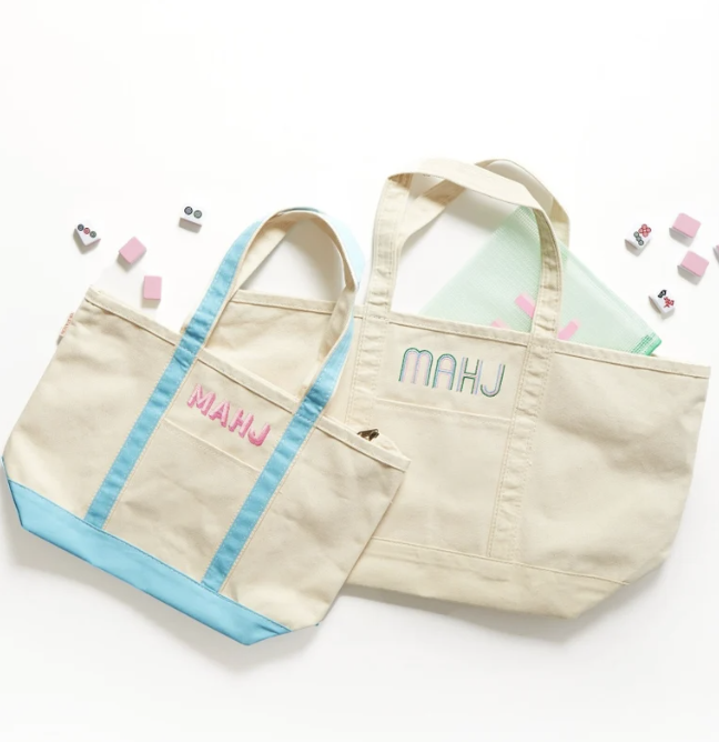 Mahj Embroidered Totebags