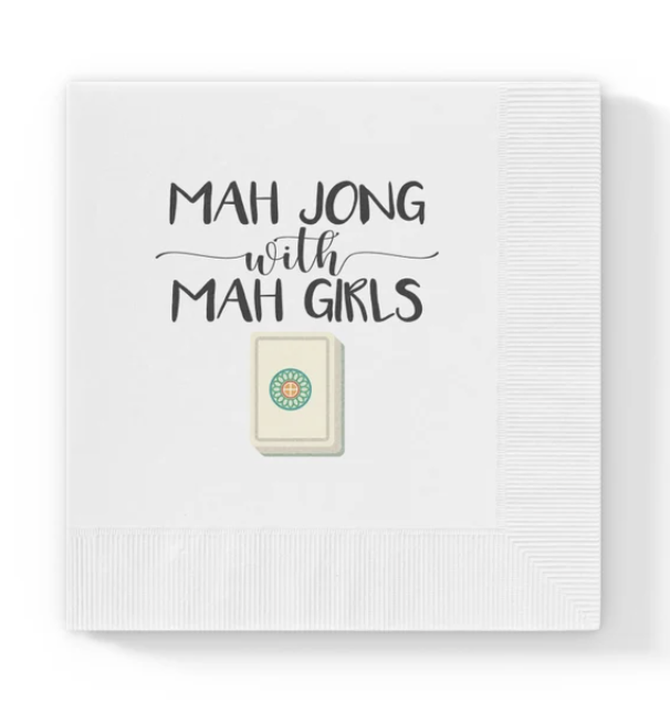Mahjong with my Mah Girls Napkins