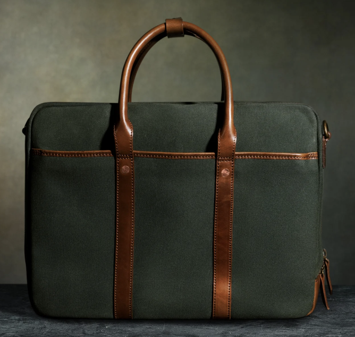Waxed Briefcase