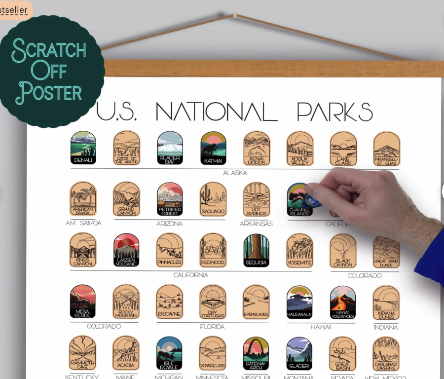 National Park Scratch Off