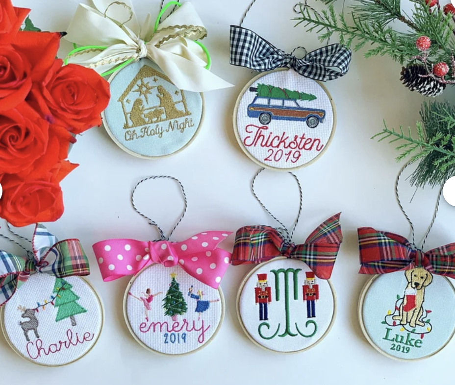 Monogrammed Tree Ornament
