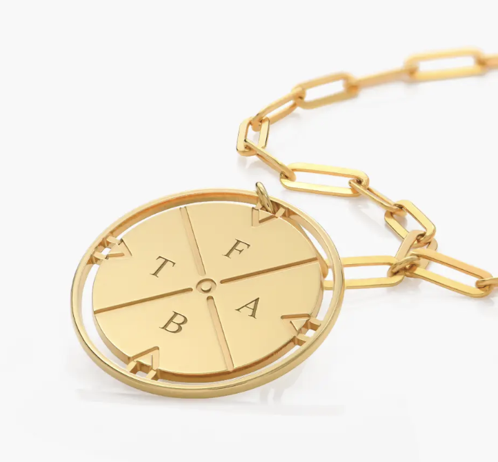 Oak and Luna Letter Necklace