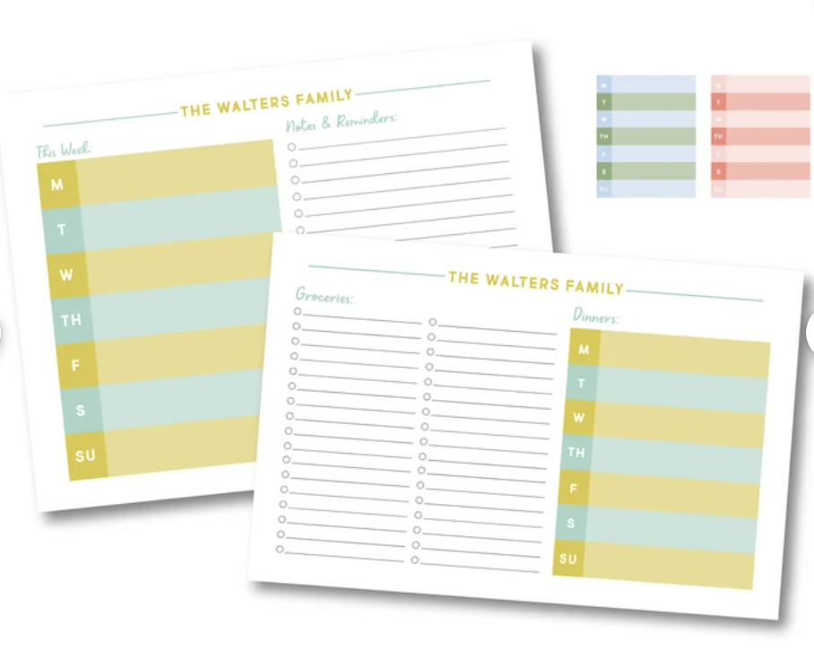 Joy Creative Week at a Glance Pad