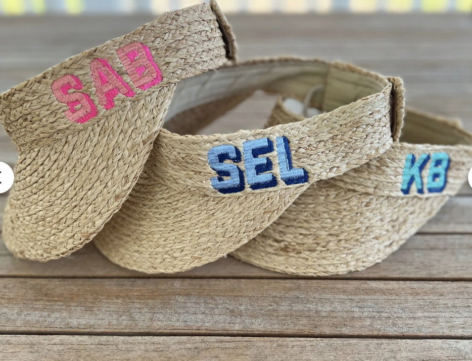 Personalized Straw Visor