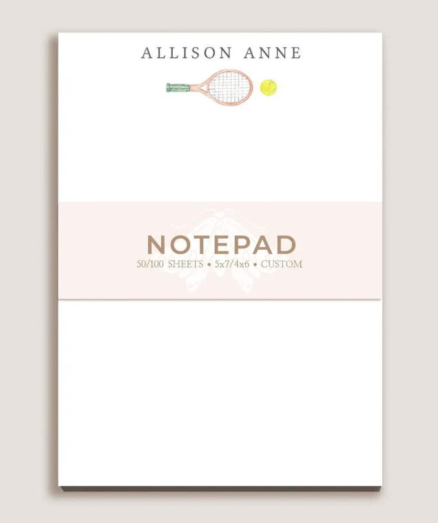 Tennis Notepad