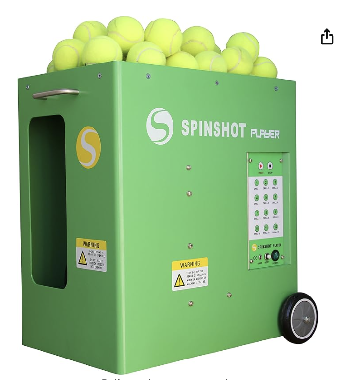 Spinshot tennis ball machine