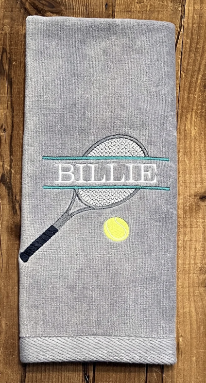 Personalized Tennis Towel