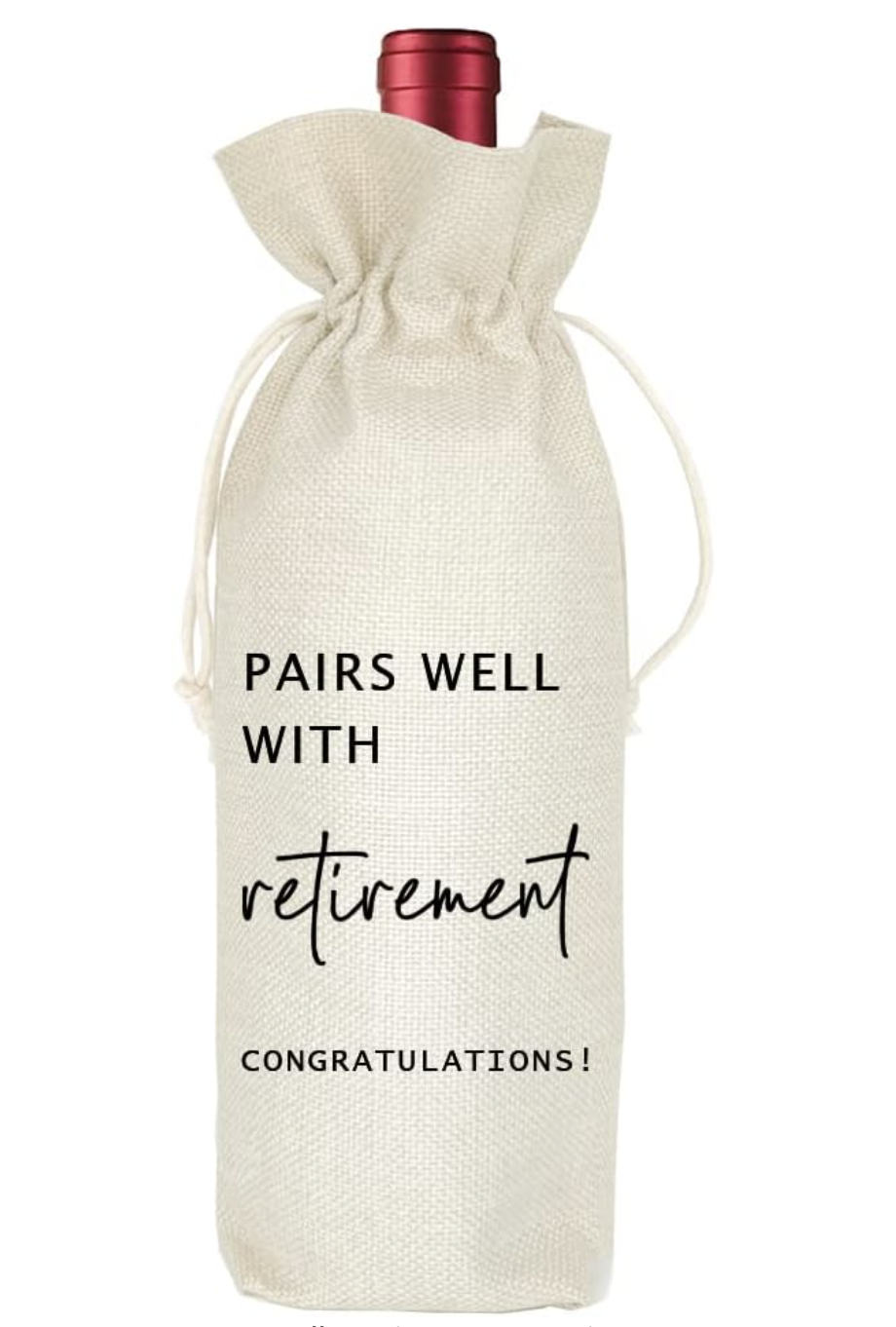 Retirement Wine Bag