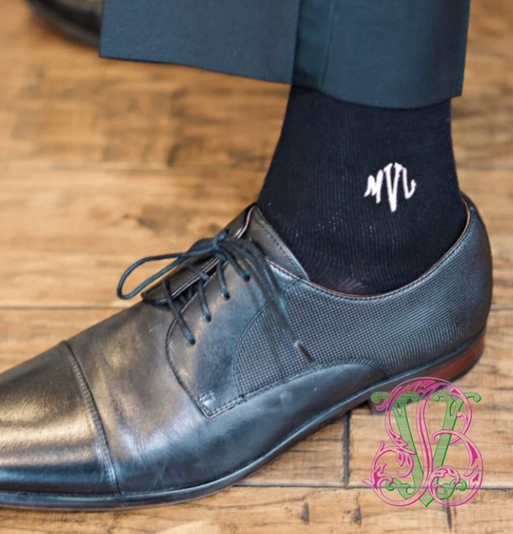 Monogrammed Dress Socks