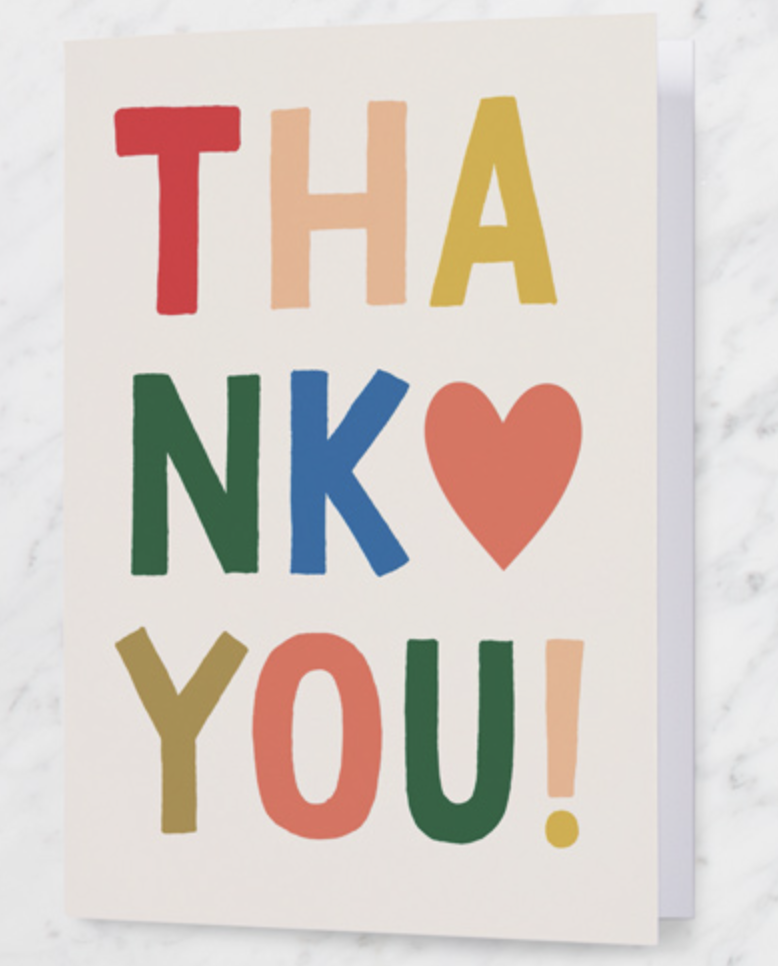 Thank you card