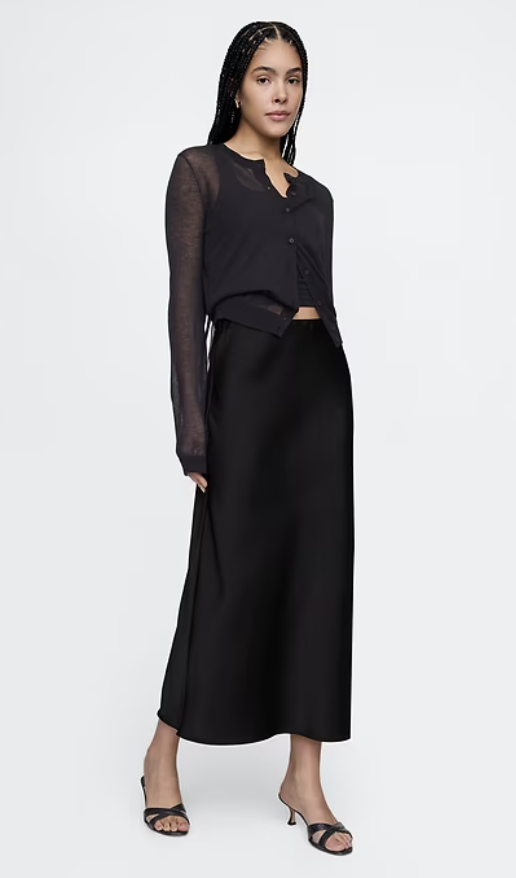 Satin Maxi Skirt
